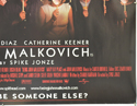 BEING JOHN MALKOVICH (Bottom Right) Cinema Quad Movie Poster