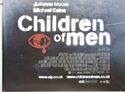 CHILDREN OF MEN (Bottom Left) Cinema Quad Movie Poster