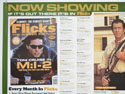 FLICKS JULY 2000 (Top Left) Cinema Quad Movie Poster