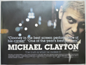 MICHAEL CLAYTON Cinema Quad Movie Poster