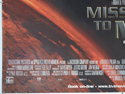 MISSION TO MARS (Bottom Left) Cinema Quad Movie Poster