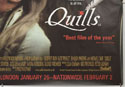 QUILLS (Bottom Right) Cinema Quad Movie Poster