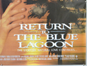 RETURN TO THE BLUE LAGOON (Bottom Right) Cinema Quad Movie Poster