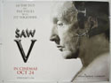 SAW V Cinema Quad Movie Poster