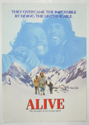 Alive <p><i> Original Cinema Exhibitor's Press Synopsis / Credits Booklet </i></p>