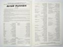 BLADE RUNNER Cinema Exhibitors Press Synopsis Credits Booklet - INSIDE