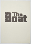 THE BOAT Cinema Exhibitors Press Synopsis Credits Booklet