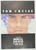 Born On The Fourth Of July <p><i> Original Cinema Exhibitor's Press Synopsis / Credits Booklet </i></p>