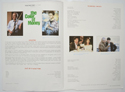 THE COLOR OF MONEY Cinema Exhibitors Press Synopsis Credits Booklet - INSIDE