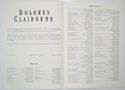 DOLORES CLAIBORNE Cinema Exhibitors Press Synopsis Credits Booklet - INSIDE
