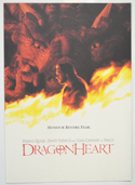 DRAGONHEART Cinema Exhibitors Press Synopsis Credits Booklet
