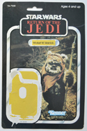 STAR WARS FIGURE –   WICKET (CARD FRONT View) 