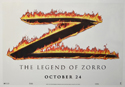 THE LEGEND OF ZORRO Cinema Window Cling Poster
